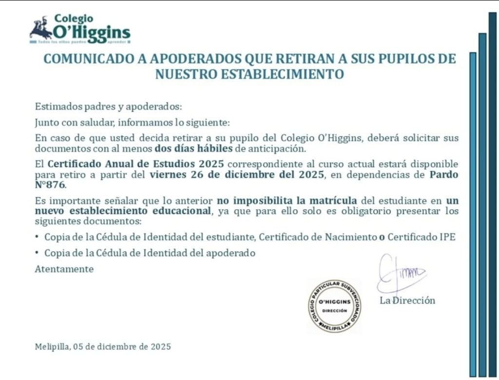 Instagram post from colegioohiggins_oficial. This post is in position 2.